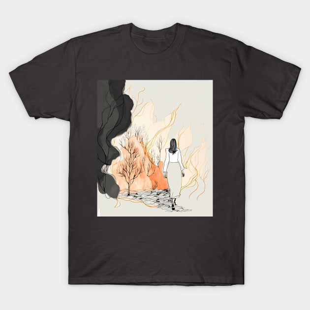 This Girl is on fire T-Shirt by Oddities Outlet